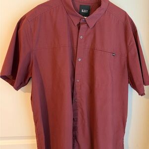 5.11 Tactical Men's Short Sleeve Button-Down Shirt - Maroon